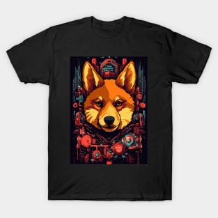 Cyberpunk Shiba Inu Dog Breed T-Shirt